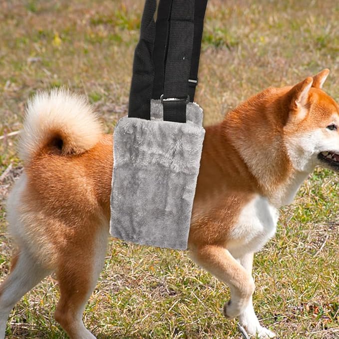 Dog Sling with Stainless Steel Pet Whistle, Dog Lifter for Large Elderly Dogs, Dog Support Harness for Back Legs, with Adjustable Japanese Buckle(Size:M)