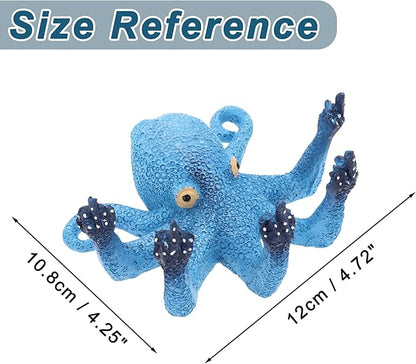 Blue Resin Octopus Aquarium Ornament, Funny Fish Tank Decoration