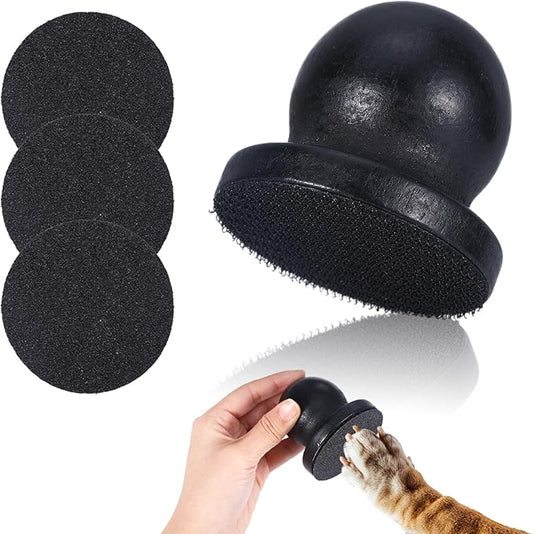 Dog Nail File Board, Dog Scratch Pad for Nails, Dog Nail Scratch Board for Dogs, Nail File for Dogs, Cat Nail File, Nail Dremel Tool for Dogs, Pet Nail File with 3 Pcs Replaceable Sandpaper(Wood)