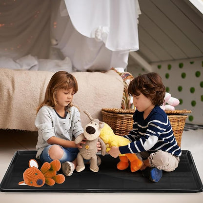 2 Pack Dog Crate Tray, 36" L x 24" W ChewProof Replacement Pan for Dog Crate, Large Plastic Bottom Pan Liner Drip Trays Pan for Pet Crates Kennels