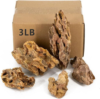 Aquariums Stones Natural Rocks 3Lb Aquarium Rock for Fish Tank Aquascaping,Aquariums,Terrariums,Vivariums,Decorative Stone,Reptile Enclosures,Paludariums,and Gardens-ï¼2-5 Inchï¼