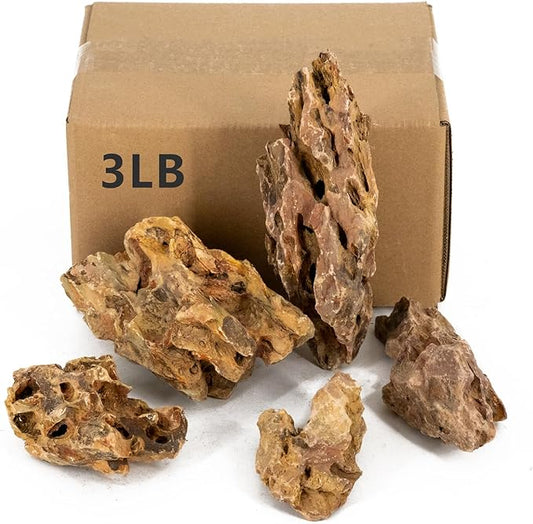 Aquariums Stones Natural Rocks 3Lb Aquarium Rock for Fish Tank Aquascaping,Aquariums,Terrariums,Vivariums,Decorative Stone,Reptile Enclosures,Paludariums,and Gardens-ï¼2-5 Inchï¼