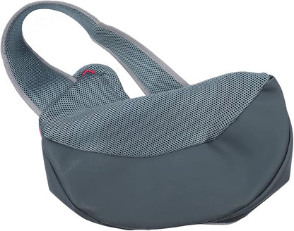 Dog and Cat Sling Carrier, Hands Free Shoulder Pet Dog Carrier, Breathable Mesh Safe Pet Papoose Bag for Puppy Small Dogs Cats, Puppy Carrier Purse with Storage Pocket for Travel(Rose Red)