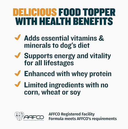 Bully Max Freeze-Dried Raw Dog Food Toppers for Puppies & Adult Dogs - 4 Variety Pack Puppy Treat or Dog Meal Enhancers with Fruits & Veggies - Rich in Vitamins & Minerals for Small & Large Breed Dogs