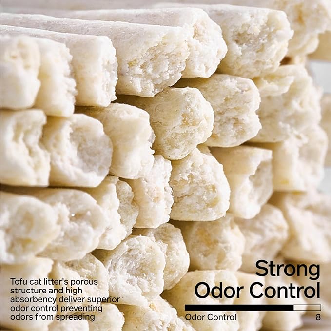 pidan Mix Cat Litter,Tofu Cat Litter with Bentonite,Absorbent and Fast Drying,Flushable Tofu Litter,Selected Quality Pea Dregs,5-Fold Water Absorption,Strong Clumping (5.3lb/Bag×1bag)