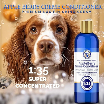 Sensitive Skin Shampoo & Conditioner: 16oz Super Concentrated Hypoallergenic Dog, Cat, Horse Safe. Gentle, no Burning, Puppy Safe Makes 4 gallons When diluted or use Full Strenght