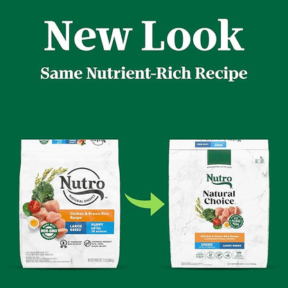 Nutro Core Dry Dog Natural Choice Chicken & Brown Rice Recipe, Dry Dog Food for Large Breed Puppies, 13 lb. Bag