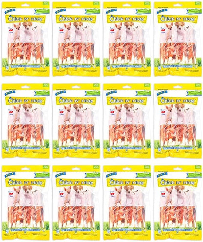 Pet Center Chick n' Hide 6 Count Dog Treats, Pack of 12