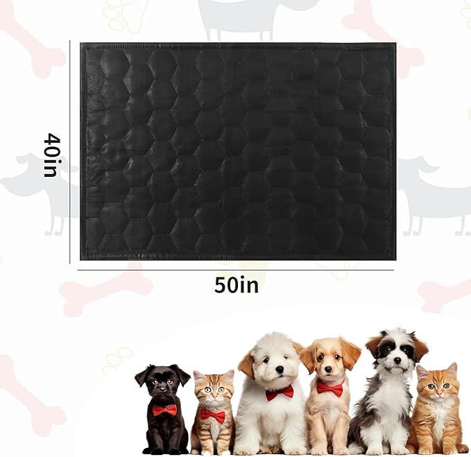 HOMBYS Indestructible Dog Blanket Chew Proof and Waterproof Dog Blanket, Quilt Design Reversible and Washable Pet Blanket Protects Furniture, Couch, Bed, and Car from Scratches, Teeth,40"x50"