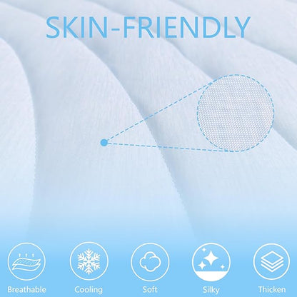 BECEMURU Dog Cooling Mat - 60" x 40" Thickening Cooling Pad Blanket for Crate, Kennel, Bed, Sofa - Machine Washable, Durable, Non-Gel - Keep Your Pet Cool and Comfortable