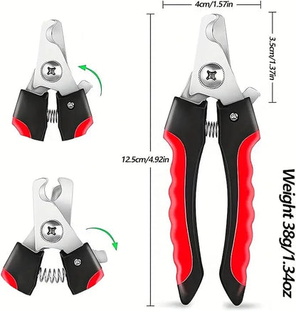 DoggyDapper Dog Nail Clippers and Trimmer with Safety Guard to Avoid Over-Cutting Toe Nails- Professional Grooming Razor Edge Blades Pet Nail Clipper with Free Nail File for Small Medium Large Breeds