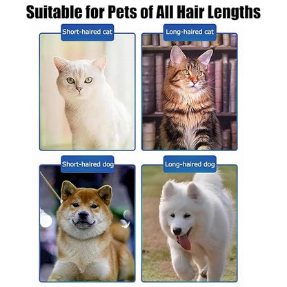 Cat Brush for Shedding - Electric Adjustable Dogs Comb, Comb and Trim 2-In-1 Pet Hair Removal Tool, Suitable for Detangling Tangled Hair on Cats and Dogs (3 Pcs)