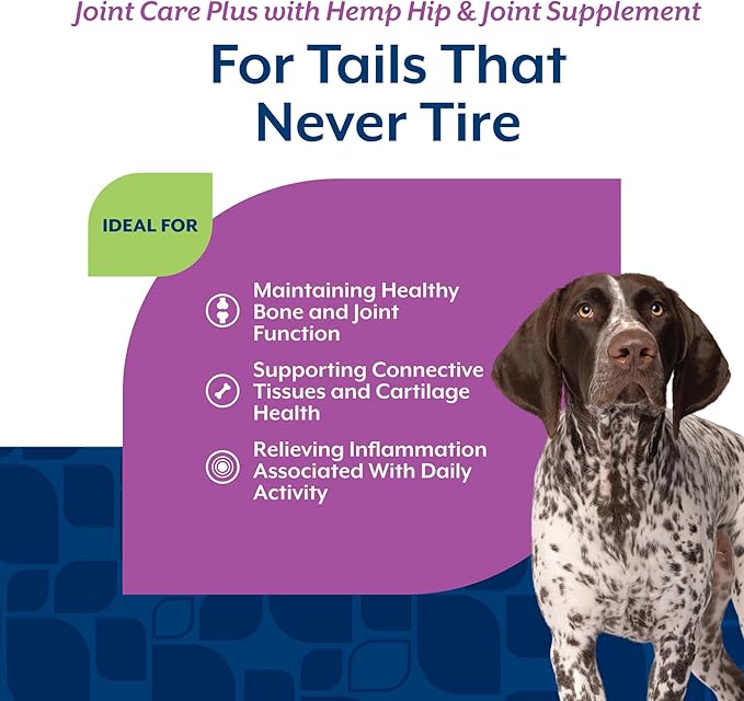 NaturVet Hemp Advanced Joint Health Dog Supplement Plus Hemp Seed  Helps Support Joint Health in Dogs  Includes, Collagen, Glucosamine, MSM, Chondroitin, Omegas  60 Ct.