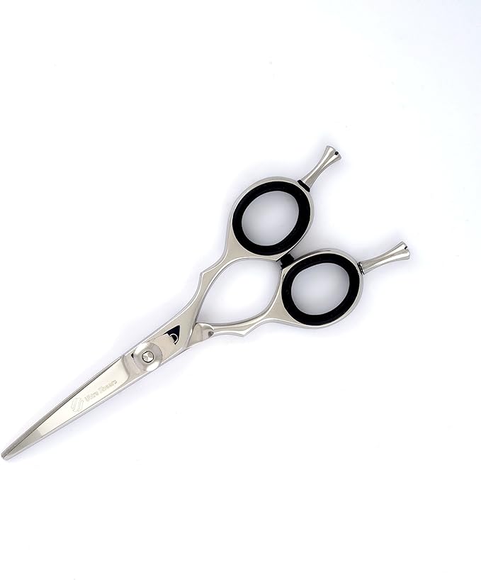 5" Downward Curved, Professional Pet Grooming Scissors, Two Finger Rests