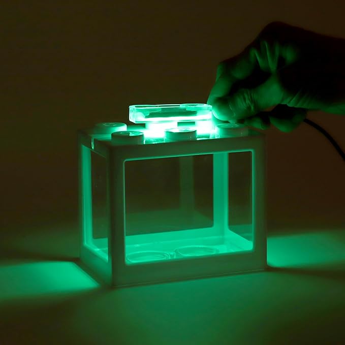 Mini Aquarium Lamp, USB Aquarium Light, LED Desktop Fish Tank Light, Small Decoration Aquarium Light, Aquarium Accessories, Green Light
