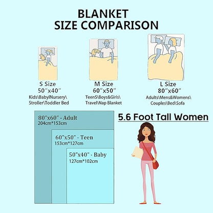 Cat Christmas Decorative Throw Blanket, Cute Kitten Print Decoration, Soft Flannel Winter Blankets for Couch Bed Sofa, Holiday Home Decor, Xmas Festival Gifts for Kids Adults 60x80 Inch