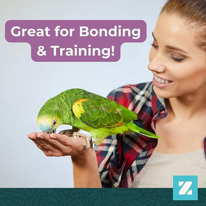 ZuPreem Pure Fun Bird Food, Parrot, Conure, Caique, African Grey, Eclectus, Small Cockatoo, Seed and Pellet Blend for Medium Large Birds, Bird Food Mixer Topper, Enriching Variety (ML, 2 lbs)