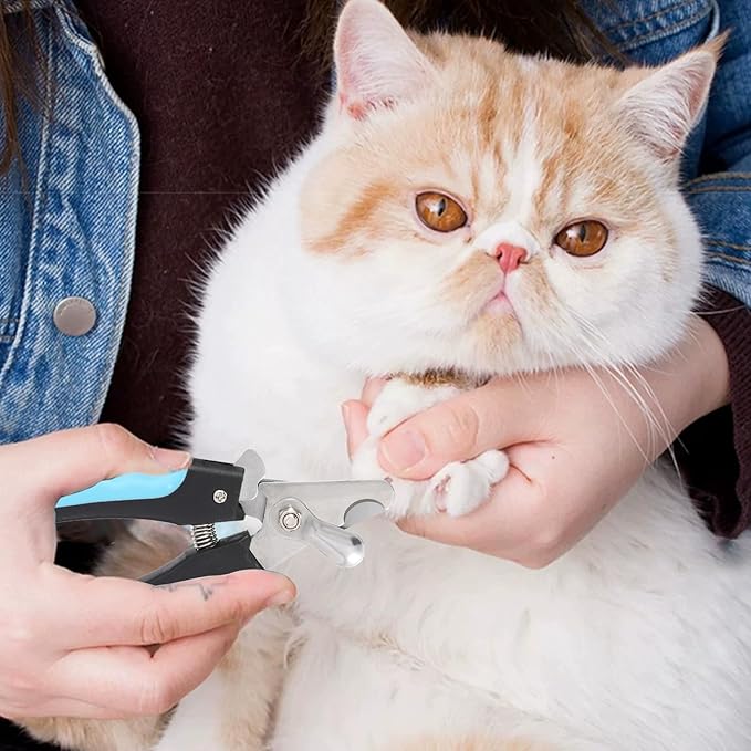 2 Pack Pet Nail Trimmer Clipper Set with 2 Nail Files, Dog Nail Clippers for Small, Large & Medium Dogs Cats Pet Toenail Clippers with Nail Files