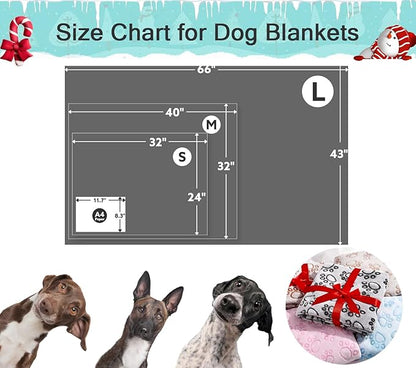 Stuffed® Premium Soft Dog Blanket Washable, 40"x32" Cat Blanket for Indoor Cats Large Medium Small Dog Gifts Puppy Essentials (Grey)