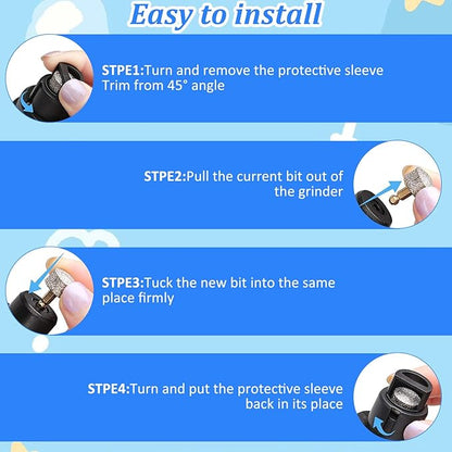 Heusom Silent Groom Pro Nail Grinder,2025 Upgraded Dog Nail Trimmer,Rechargeable USB Charging Pet Nail Grinder for Dog Nail Grinders,Pet Paws Grooming Smoothing Tool