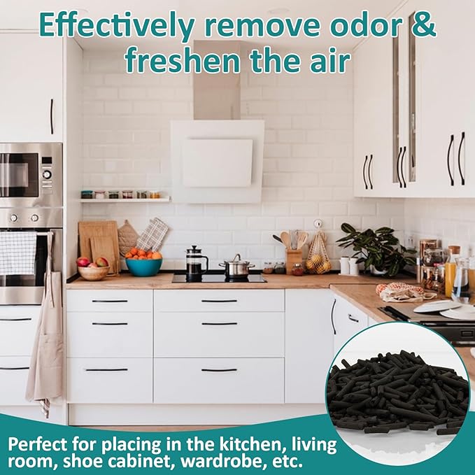 Sukh Activated Carbon Pellets - Activated Charcoal Bulk Carbon for Aquarium Charcoal Pellets for Waterbox Aquariums Pond Fish Tank (1.9, Pounds)