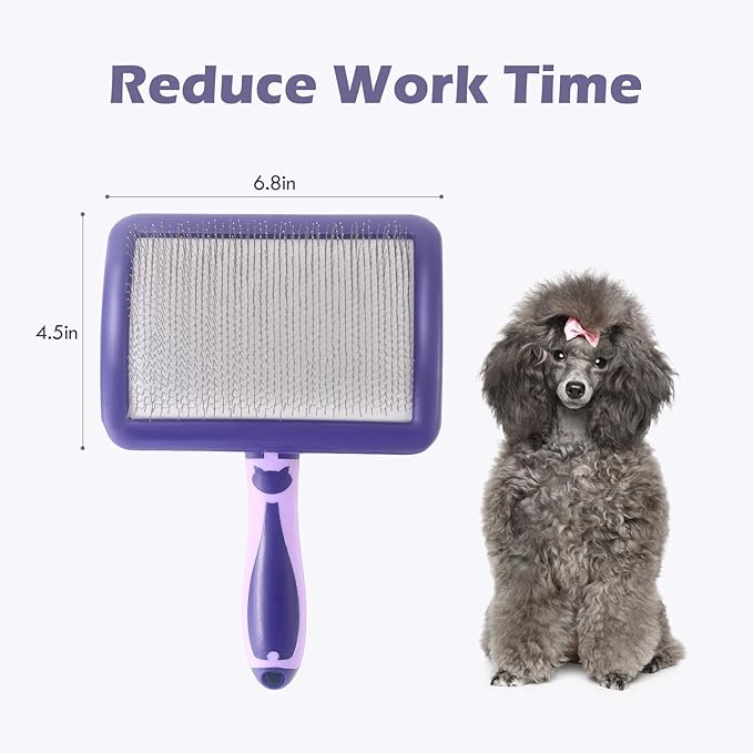 Dog Brush for Poodles,Grooming Brush for Dematting, and Detangle,Dog Brush for Poodles,German Shepherd Hair,Pitbulls,Yorkies,Labrador Retriever Grooming and Bathing
