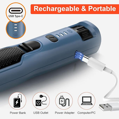 7-Speed 360° LED Strong Light Dog Nail Grinder Quiet Cat Nail Grinder Dog Nail Trimmers for Large Medium Small Dogs Cats Pets Claw Trimmer Quick Dog Nail Clipper