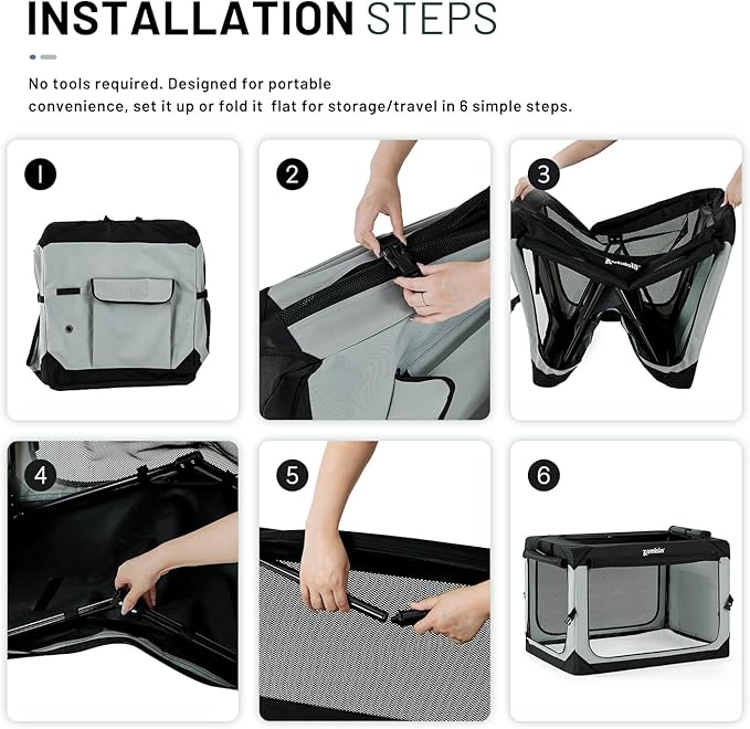 36 Inch Collapsible Dog Crate for Large Dogs - Portable Dog Travel Crate Soft Sided with Breathable Mesh Windows, Foldable Dog Kennel for Indoor and Outdoor, Camo