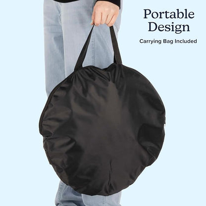 Dog Playpen - 43x34x23 Inch Puppy Kennel with Mesh Windows, Zippered Doors, and Storage Pockets - Portable Dog Play Pen Indoors/Outdoors for Small Animals by PETMAKER (Blue)