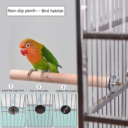 6 Pcs Bird Perches Parrot Perch Stand Platform Bird Cuttlebone Beak Grinding Stone Chew Toys Cage Accessories for Parakeets Cockatiels Conures Lovebirds