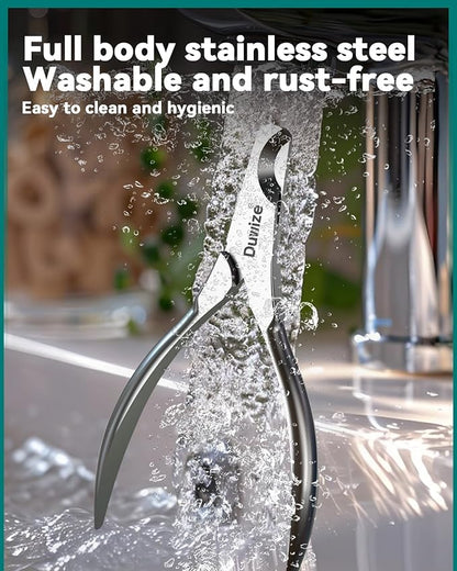 Dog Nail Clippers - All Steel Material, 1.22-Inch Large Opening, Built-in Spring, No Fur Pinch, for Medium to Large Dogs and Cats, Professional Pet Nail Trimmers, with Free Nail File