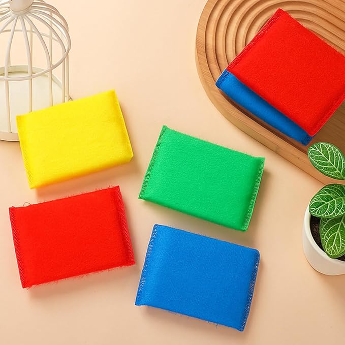 6 Pack Pet Cleaning Supplies Cage Saver Scrub Pad for Bird Rabbit Parakeet Guinea Pig Cleaning Cage Aquarium