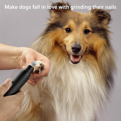 Diamond Rotary Nail Grinder Bits for Dog, 1/8" Diamond Dog Nail Grinder Attachment Attachment for Dremel Grinder Replacement Heads Pets Nail Care Clippers for Medium Large Dogs.