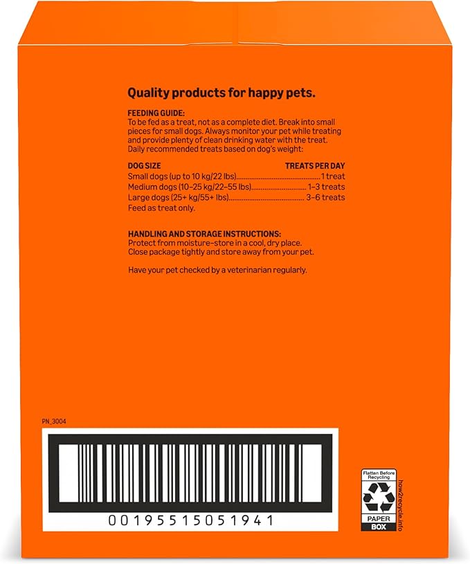 Amazon Basics Gravy Basted Flavor Biscuits Dog Treats 5 lb. Box