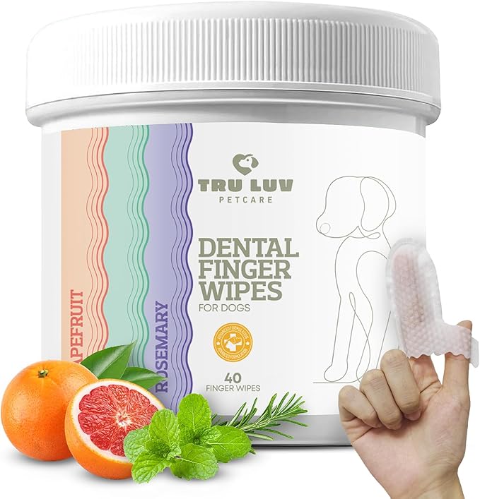 40 Dog Teeth Wipes - Dog Teeth Cleaning Products - Dog Dental Wipes - Teeth Cleaner for Dogs - Dog Tooth Cleaner - Dental Care for Dogs - Dog Tooth Brushing Kit - Dog Teeth Cleaning Kit - Dog Wipes