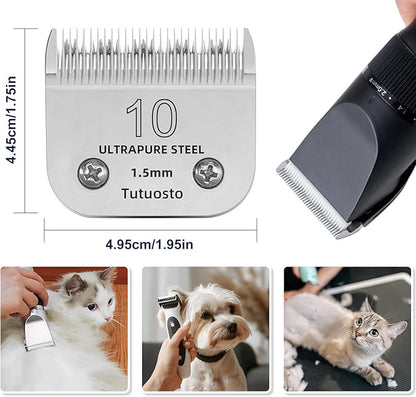 10# Clipper Blades Pet Grooming Clipper Replacement Blades Detachable Blade Compatible with andis/wahl/Oster Dog Clippers