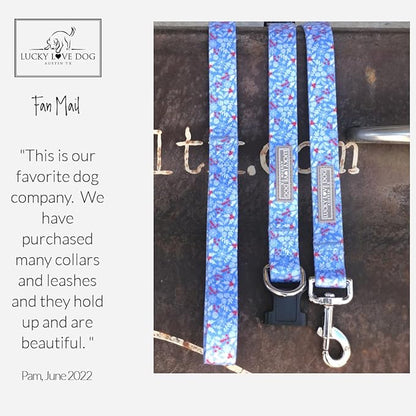 Lucky Love Dog Christmas Holiday Winter Dog Collars | Cute Colorful Comfortable Collar for Small Medium Large Dogs | Girl Boy Dog Collar | Part of Purchase Donated to Dog Rescue