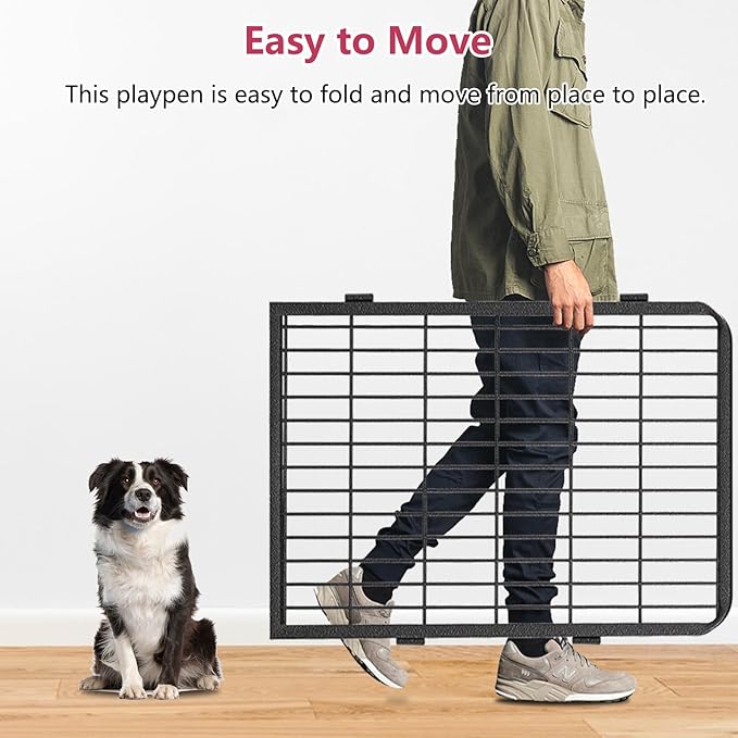 Dog Playpen 40" Height 30 Panels Portable Dog Fence Outdoor for Yard Puppy Playpen Indoor Dog Pen Outdoor for Medium/Small Dogs, Heavy Duty Pet Playpen Dog Kennel for RV, Camping, Yard