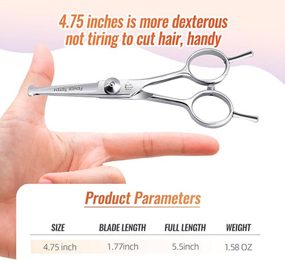 Dog Grooming Scissors: 4.75" Pet Straight Shears Made Of Advanced Stainless Steel Alloy for Trimming Dogs Cats and Other Pets Face and Paws