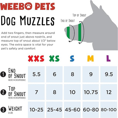 Dog Muzzle for Small Dogs 5-15lbs (XX-Small) Soft Mesh Nylon Quick Fit Dog Muzzle - Small Breed Dog Grooming Supplies - Small Dog Muzzle for Biting