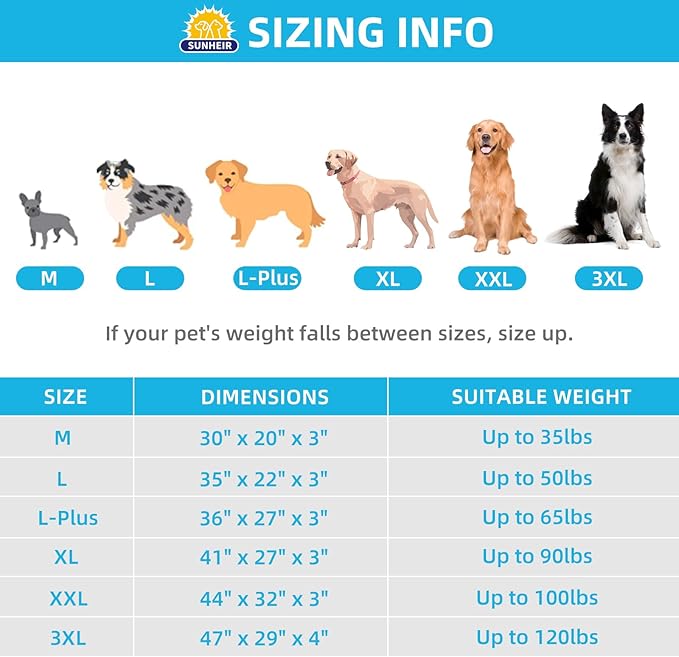 Extra Large Dog Bed Waterproof Dog Bed, Jumbo Orthopedic Dog Beds with Removable Washable Cover for Large Dogs, Pet Bed Mat Egg-Crate Foam, 54"X42"X4", Grey