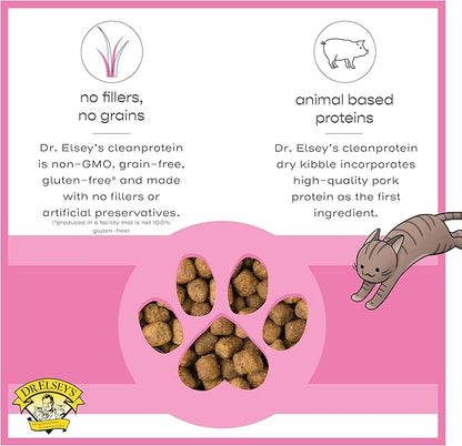Dr. Elsey's cleanprotein Pork Cat Kibble 2 lb. Bag