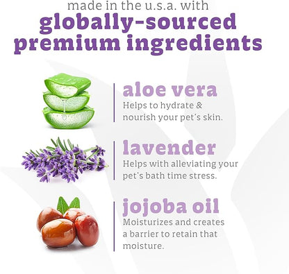 Espree Calming Lavender & Chamomile Shampoo & Conditioner, Soothes & Relaxes with Lavender, Moisturizes with Aloe Vera, Anti-Inflammatory Chamomile, Dry & Sensitive Skin, Gentle Pet Grooming, Gallon