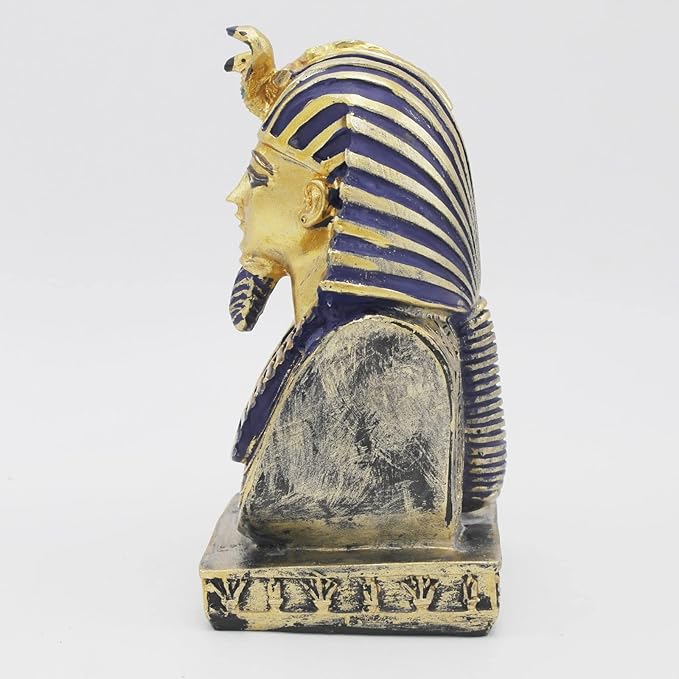 Aquarium Egyptian Pharaoh Fish Tank Decorations Ancient Egypt Reptile Turtle Lizard Spider Tanks Terrarium Décor Ornament Pet Gold