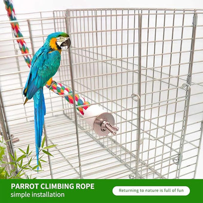 Bird Perch,Bird Rope Perch & Rope Perch,Bird Perches for Cage,Rope Perch for Conures,Parrots,Cockatiel,Lovebird,Budgerigar,Parakeet Rope Perches for Cage