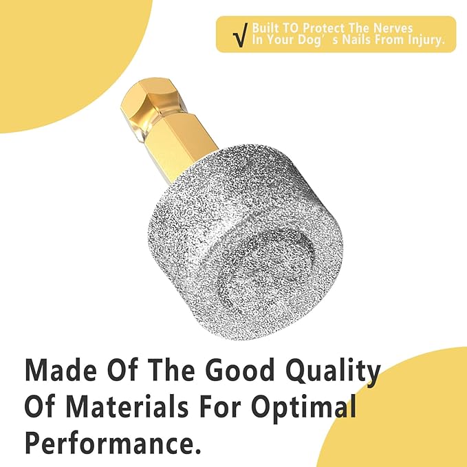 Dog Nail Grinder Replacement Head Drills Pet Nail Grinder Replacement Professional Spare Grinding Head for Dog Claw (1Piece)