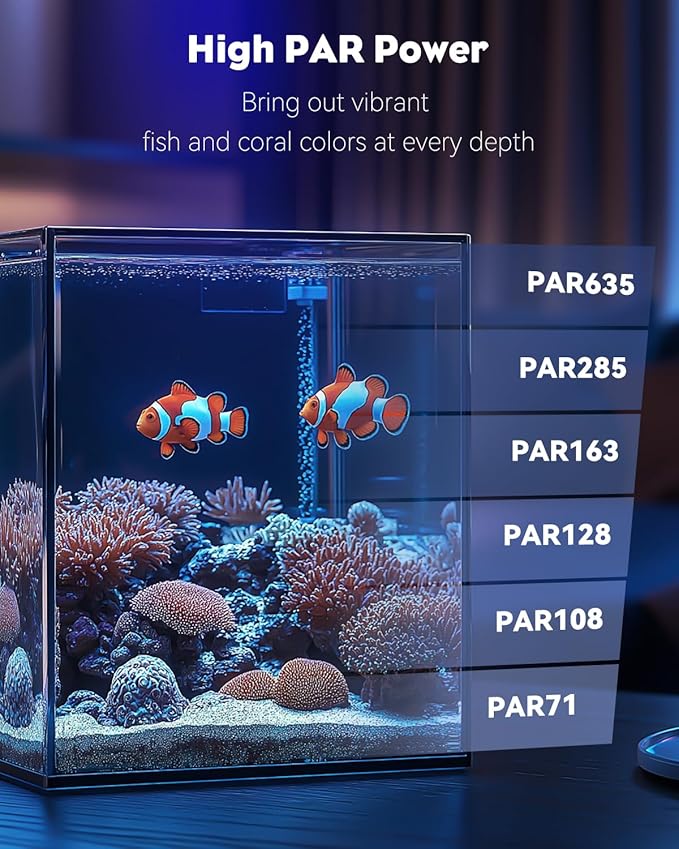 Pawfly 15 W LED Aquarium Light with Brilliant Blue White Red Lights for 1 to 10 Gallon Fish Tank