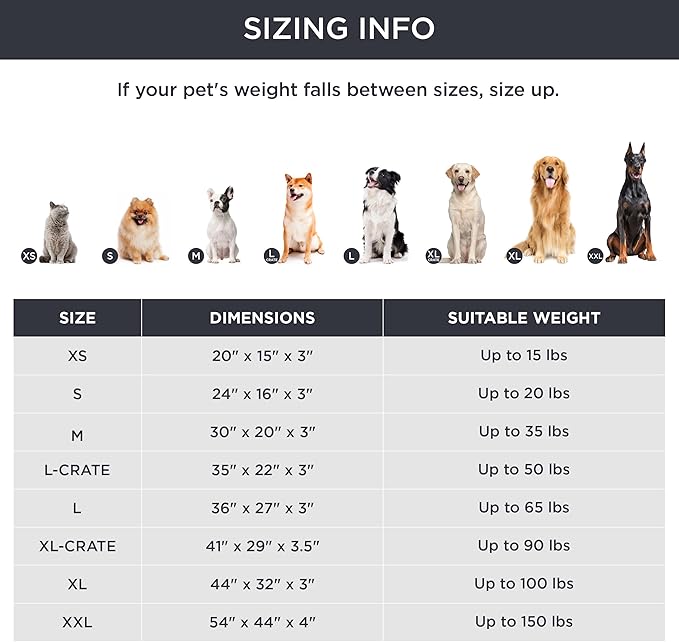 Bedsure Extra Large Dog Crate Bed - Big Orthopedic Waterproof Dog Beds with Removable Washable Cover for Large Dogs, Egg Crate Foam Pet Bed Mat, Suitable for Dogs Up to 100 lbs, Dark Grey