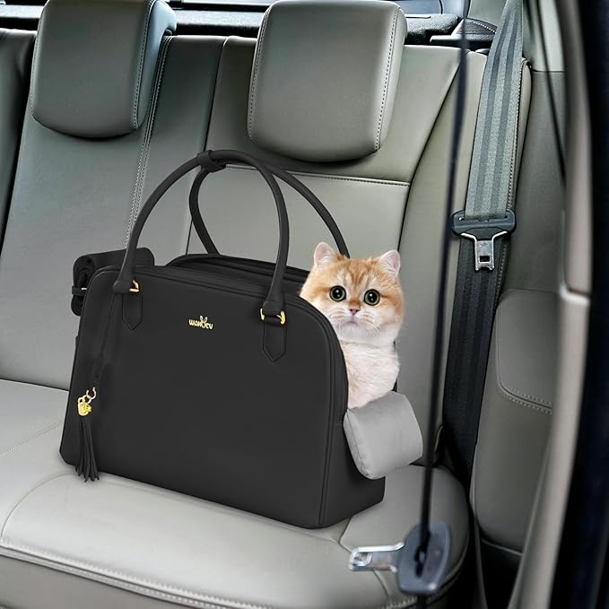 Small Dog Carrier, Dog Travel Bag Puppy Carrier Dog Purse Carrier for Small Dogs Cat Soft-Sided Carriers Pet Handbag (16.92x9.45x12.2 Inches)