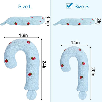 Mity rain Dog Pillow, Question Mark Dog Calming Pillow for Spin, Ultra Soft High Density Dog Neck Pillow for Joint Relief Sleeping Improve, Pet Calming Pillow Toy for Small/Medium/Large Dogs (Small)